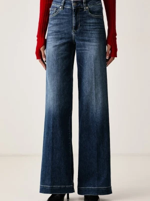 Liu Jo jeansy flare damskie niebieski
