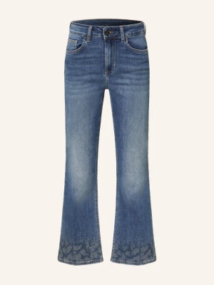 Liu Jo Jeansy Flared Princess Z Kamyczkami Ozdobnymi blau 79077 Den.Blue dk.sparklin