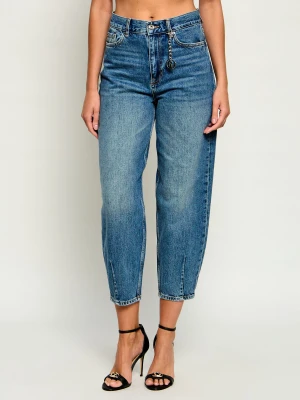 Liu Jo Jeansy New Carrot | Mom Fit | high waist niebieski