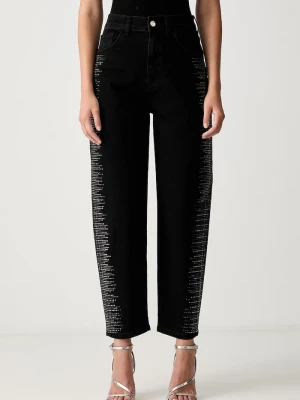 Liu Jo jeansy relaxed fit damskie czarny
