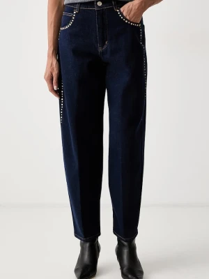Liu Jo jeansy relaxed fit damskie granatowy