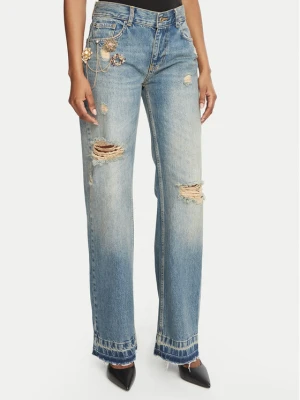 Liu Jo Jeansy Selected by Gigi Hadid ZB7306 D0418 Niebieski Straight Leg