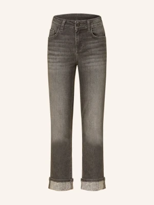 Liu Jo Jeansy Skinny Monroe Z Kamyczkami Ozdobnymi grau 87506 Den.Grey sparkling w