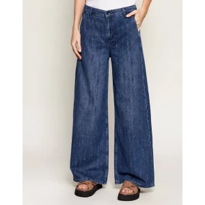 Liu Jo Jeansy STRASS RE | Loose fit | z dodatkiem lnu