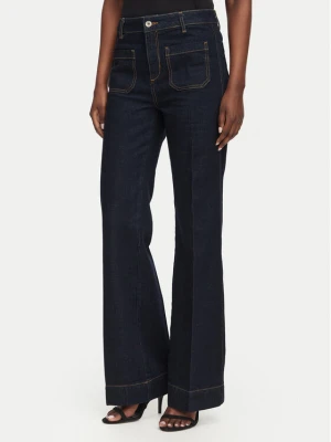 Liu Jo Jeansy UF6196 D4854 Granatowy Flare Fit