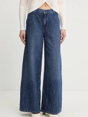 Liu Jo jeansy z domieszką lnu damskie high waist UA6108 D0315