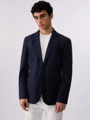 Liu Jo Jersey Blazer Dark Blue