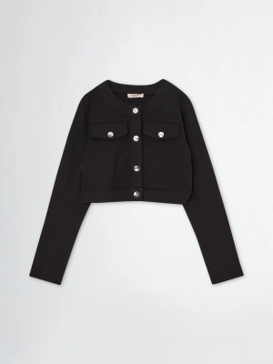 Liu Jo Jersey Jacket czarny