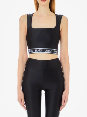 Liu Jo Jersey Top With Logo LIUJO