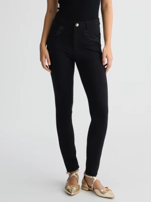 Liu Jo Jersey Trousers With Gemstones LIUJO