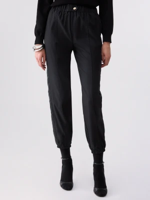 Liu Jo Jogger Trousers With Tape With Logo czarny
