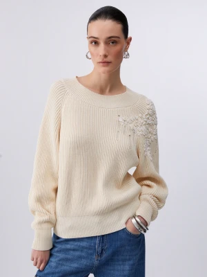 Liu Jo Jumper With Raffia Embroidery