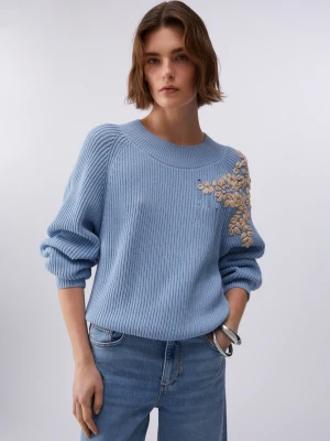 Liu Jo Jumper With Raffia Embroidery