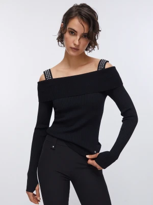 Liu Jo Jumper With Thumbhole Sleeves czarny