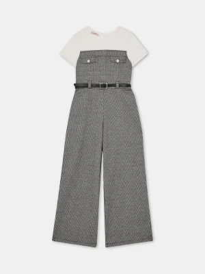 Liu Jo Jumpsuit Houndstooth In Cotton