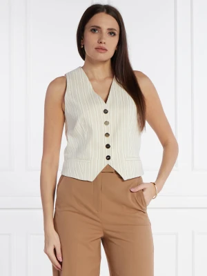 Liu Jo Kamizelka | Slim Fit | z dodatkiem lnu