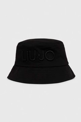 Liu Jo kapelusz bawełniany kolor czarny bawełniany