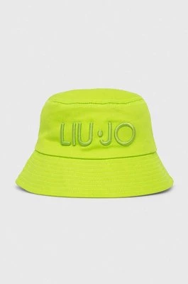 Liu Jo kapelusz bawełniany kolor zielony bawełniany