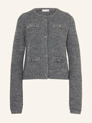 Liu Jo Kardigan Z Błyszczącą Przędzą grau