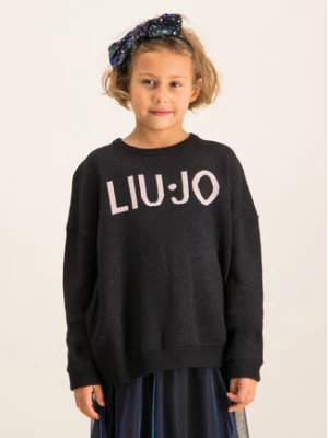 Liu Jo Kids Sweter Maglia Chiusa G69215 MA09E Czarny Regular Fit