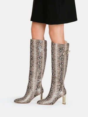 Liu Jo Knee-high Snakeskin-effect Boots LIUJO