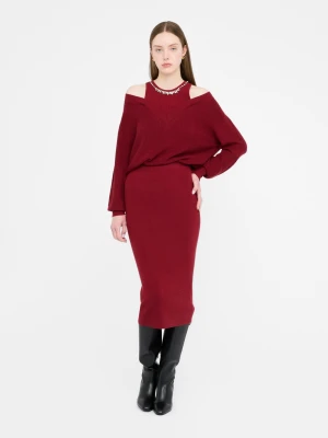 Liu Jo Knit Dress With Bejewelled Embroidery LIUJO