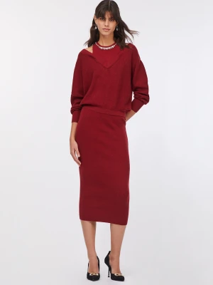 Liu Jo Knit Dress With Bejewelled Embroidery LIUJO