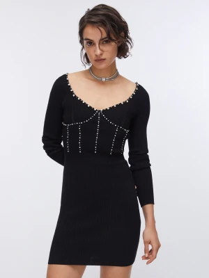 Liu Jo Knit Dress With Bejewelled Embroidery LIUJO