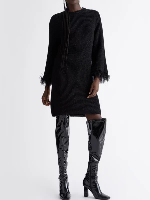 Liu Jo Knit Dress With Feathers LIUJO