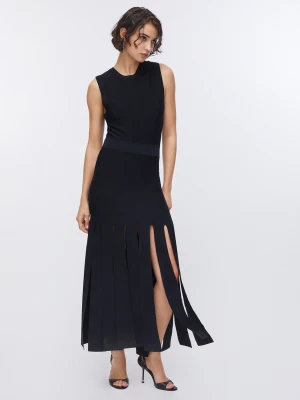 Liu Jo Knit Dress With Fringes
