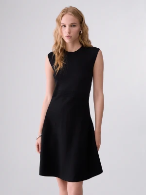 Liu Jo Knit Dress With Lace Detail czarny
