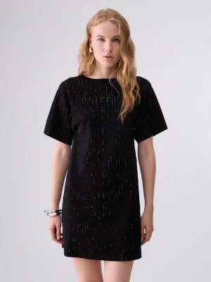 Liu Jo Knit Dress With Rhinestones