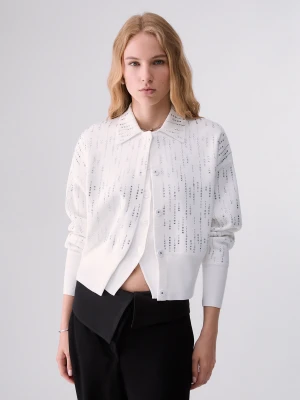 Liu Jo Knit Jacket With Gemstones