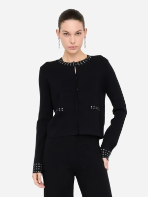 Liu Jo Knit Jacket With Gemstones LIUJO