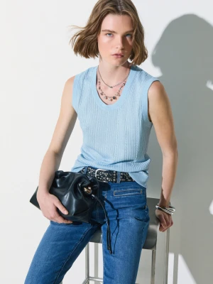 Liu Jo Knit Jumper Light Blue