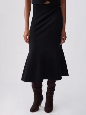 Liu Jo Knit Midi Skirt czarny