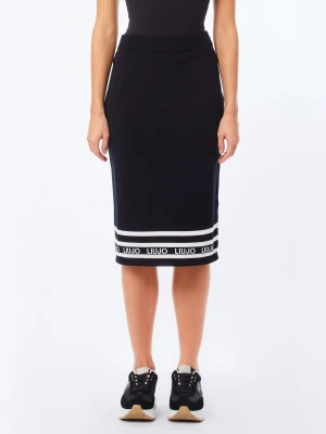 Liu Jo Knit Midi Skirt czarny