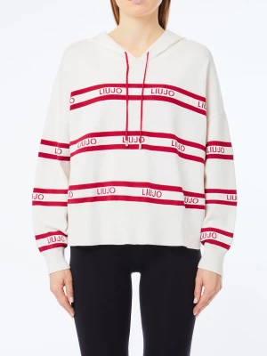 Liu Jo Knit Sweatshirt biały