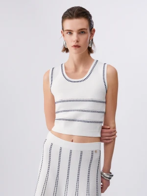 Liu Jo Knit Top biały