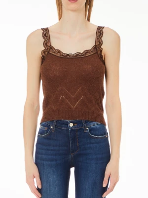 Liu Jo Knit Top With Lace LIUJO