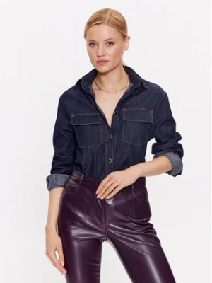 Liu Jo Koszula jeansowa UF3161 D4555 Granatowy Regular Fit