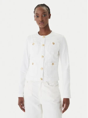 Liu Jo Kurtka jeansowa UA6260 D0275 Biały Regular Fit