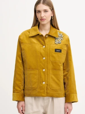 Liu Jo kurtka kolor żółty przejściowa MF5155 T192A