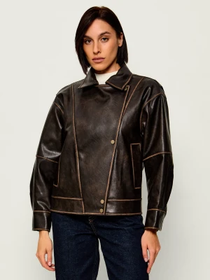 Liu Jo Kurtka | Oversize fit brązowy
