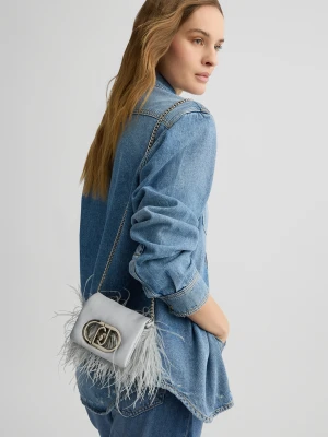 Liu Jo Mini Lapuffy Bag With Feathered Detailing LIUJO