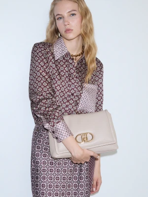Liu Jo Lapuffy Large Bag biały