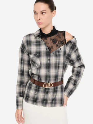 Liu Jo Lapuffy Leather Belt LIUJO