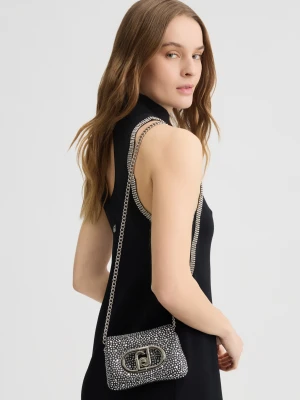 Liu Jo Lapuffy Mini Bag With Rhinestones LIUJO
