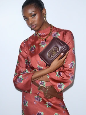 Liu Jo Lapuffy Small Bag Aubergine