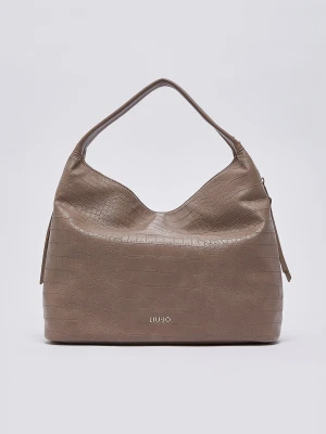 Liu Jo Large Croc-effect Tote Bag Mocha
